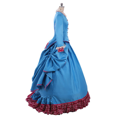 Victorian Medieval Renaissance Vintage Dress Prom Dress Women's Girls' Costume Vintage Cosplay Party Masquerade Tea Party Dress