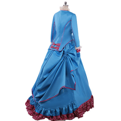 Victorian Medieval Renaissance Vintage Dress Prom Dress Women's Girls' Costume Vintage Cosplay Party Masquerade Tea Party Dress