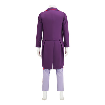 Regency Inspired Purple Tailcoat Suit with Contrast Trim and Bow Tie for Historical Reenactments Regency Themed Gatherings Cosplay Halloween Christmas