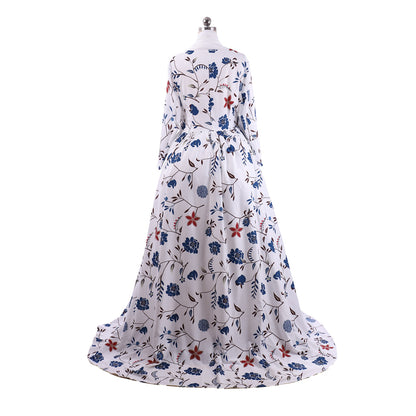 18th Rococo Colonial gown  Victorian Renaissance Princess  Period Prom Dress  Printed Custom Women's  Vintage Cosplay Performance Party Christmas Halloween Carnival Party Evening dress  Masquerade Adults' Dress