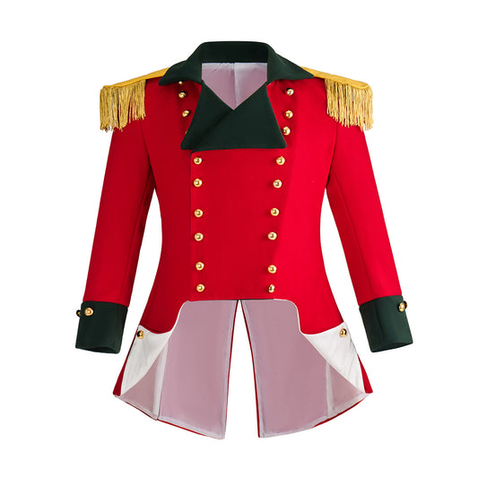 Regency Inspired Red Military  Style Jacket Trims for Historical Reenactments Regency Themed  Halloween Christmas