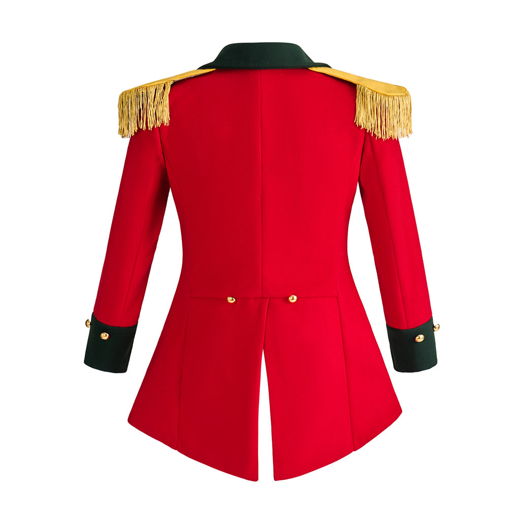 Regency Inspired Red Military  Style Jacket Trims for Historical Reenactments Regency Themed  Halloween Christmas