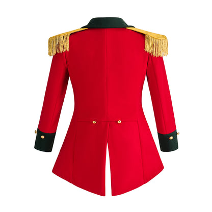 Regency Inspired Red Military  Style Jacket Trims for Historical Reenactments Regency Themed  Halloween Christmas