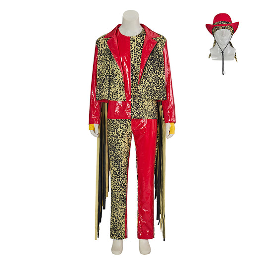Renaissance Inspired Ornate Red Court Suit with Embroidered Vest and Matching Hat for Historical Reenactments Renaissance Themed Gatherings Cosplay Halloween Christmas
