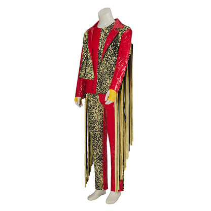 Renaissance Inspired Ornate Red Court Suit with Embroidered Vest and Matching Hat for Historical Reenactments Renaissance Themed Gatherings Cosplay Halloween Christmas