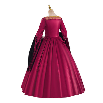 Tudor Inspired Regal Brocade Gown with Square Neckline and Two - Toned Sleeves for Historical Reenactments Renaissance Gatherings Themed Balls Cosplay Halloween Christmas