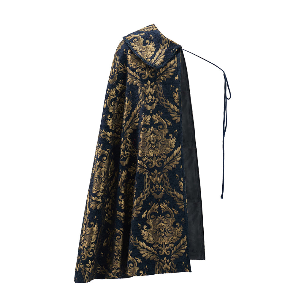 Medieval Brocade Patterned Shawl for Historical Reenactments Christmas Celebrations Gothic Halloween Christmas  Events Cosplay Occasions