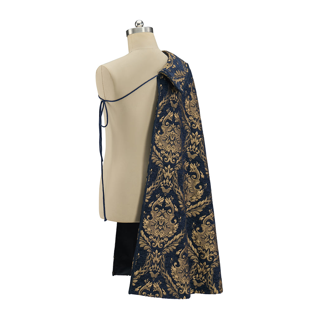 Medieval Brocade Patterned Shawl for Historical Reenactments Christmas Celebrations Gothic Halloween Christmas  Events Cosplay Occasions