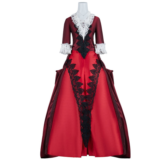 Victorian Rococo Vintage Dress Ball Gown Prom Dress Maria Antonietta Bow Accessory Women's Royal Masquerade Carnival Party Halloween Adults' Dress