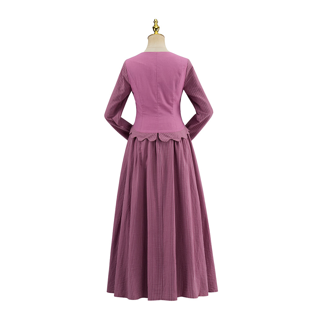 Victorian Inspired Purple Gown for Historical Reenactments Victorian Themed Gatherings Cosplay Halloween Christmas
