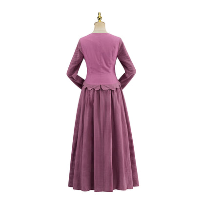 Victorian Inspired Purple Gown for Historical Reenactments Victorian Themed Gatherings Cosplay Halloween Christmas