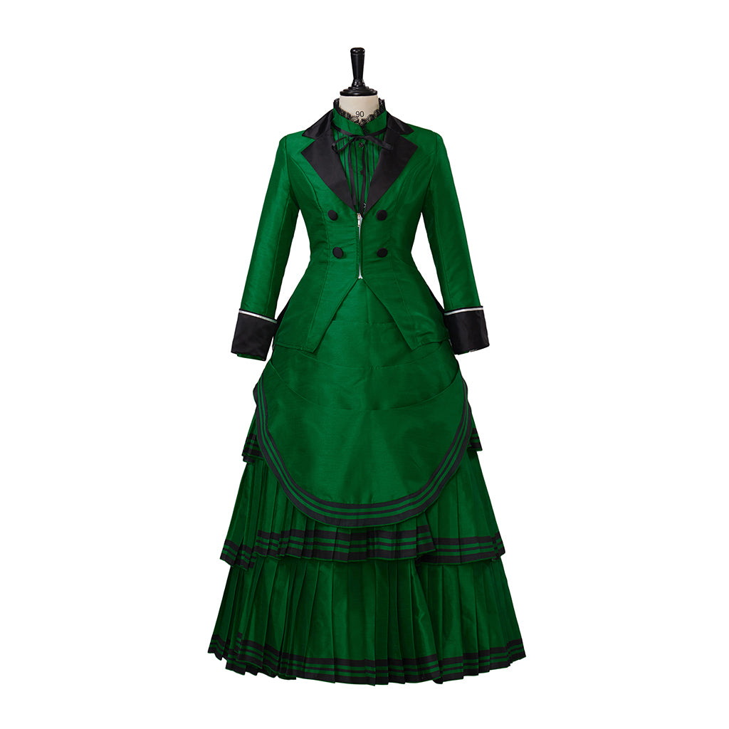 Medieval Style Teal Gown with Black Trim Double Breasted Design for Historical Reenactments Halloween or Christmas