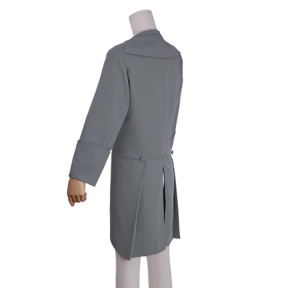 Medieval Victorian Men's Grey Military Inspired Noble Court Costume Cosplay Stage Outfit Adult Halloween Christmas Party Themed Outfit