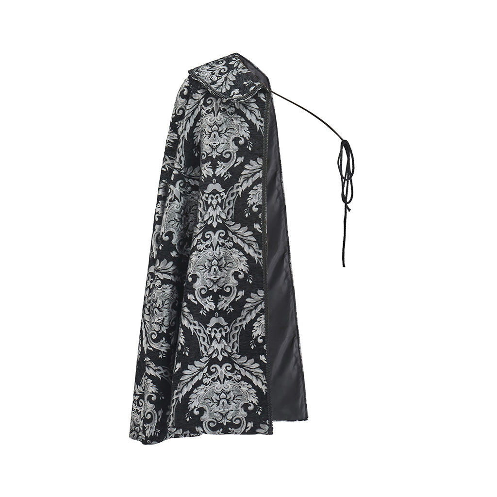 Medieval Brocade Patterned Shawl for Historical Reenactments Christmas Celebrations Gothic Halloween Christmas  Events Cosplay Occasions