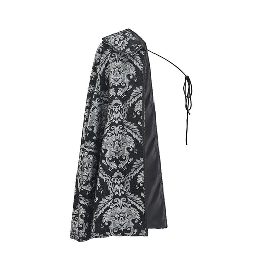 Medieval Brocade Patterned Shawl for Historical Reenactments Christmas Celebrations Gothic Halloween Christmas  Events Cosplay Occasions