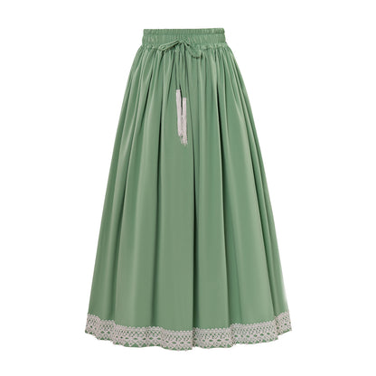 Renaissance Style Brown Long Skirt with Trimmed Hem for Historical Reenactments Cosplay Events Medieval Themed Gatherings Halloween Christmas