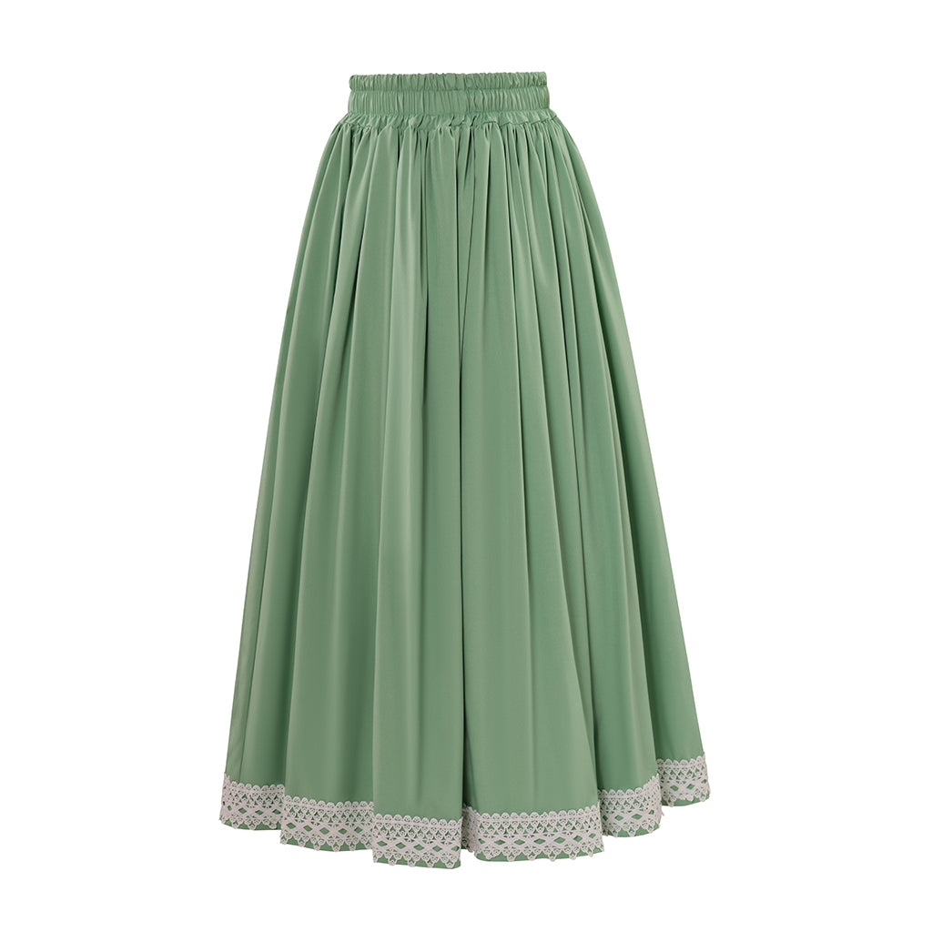Renaissance Style Brown Long Skirt with Trimmed Hem for Historical Reenactments Cosplay Events Medieval Themed Gatherings Halloween Christmas