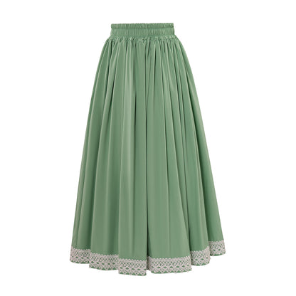 Renaissance Style Brown Long Skirt with Trimmed Hem for Historical Reenactments Cosplay Events Medieval Themed Gatherings Halloween Christmas