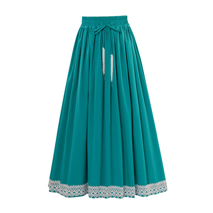 Renaissance Style Brown Long Skirt with Trimmed Hem for Historical Reenactments Cosplay Events Medieval Themed Gatherings Halloween Christmas