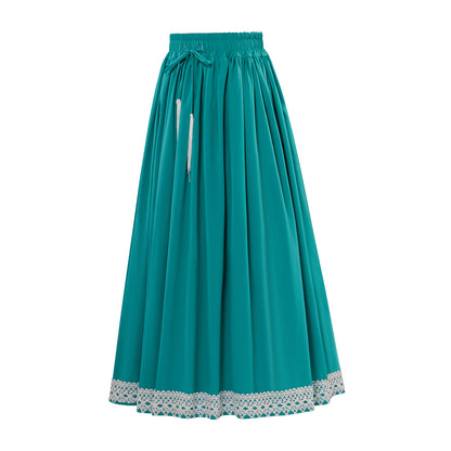 Renaissance Style Brown Long Skirt with Trimmed Hem for Historical Reenactments Cosplay Events Medieval Themed Gatherings Halloween Christmas