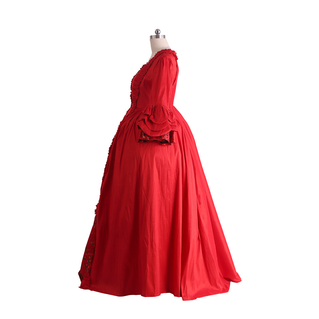 18th Century Women's Rococo Ball Gown Princess Maria Antonietta Rococo Victorian Renaissance Vacation Dress Flare Cuff Sleeve Women's Royal Halloween Carnival New Year Party Evening Party Party Valentine's DayParty Masquerade Adults' Dress All