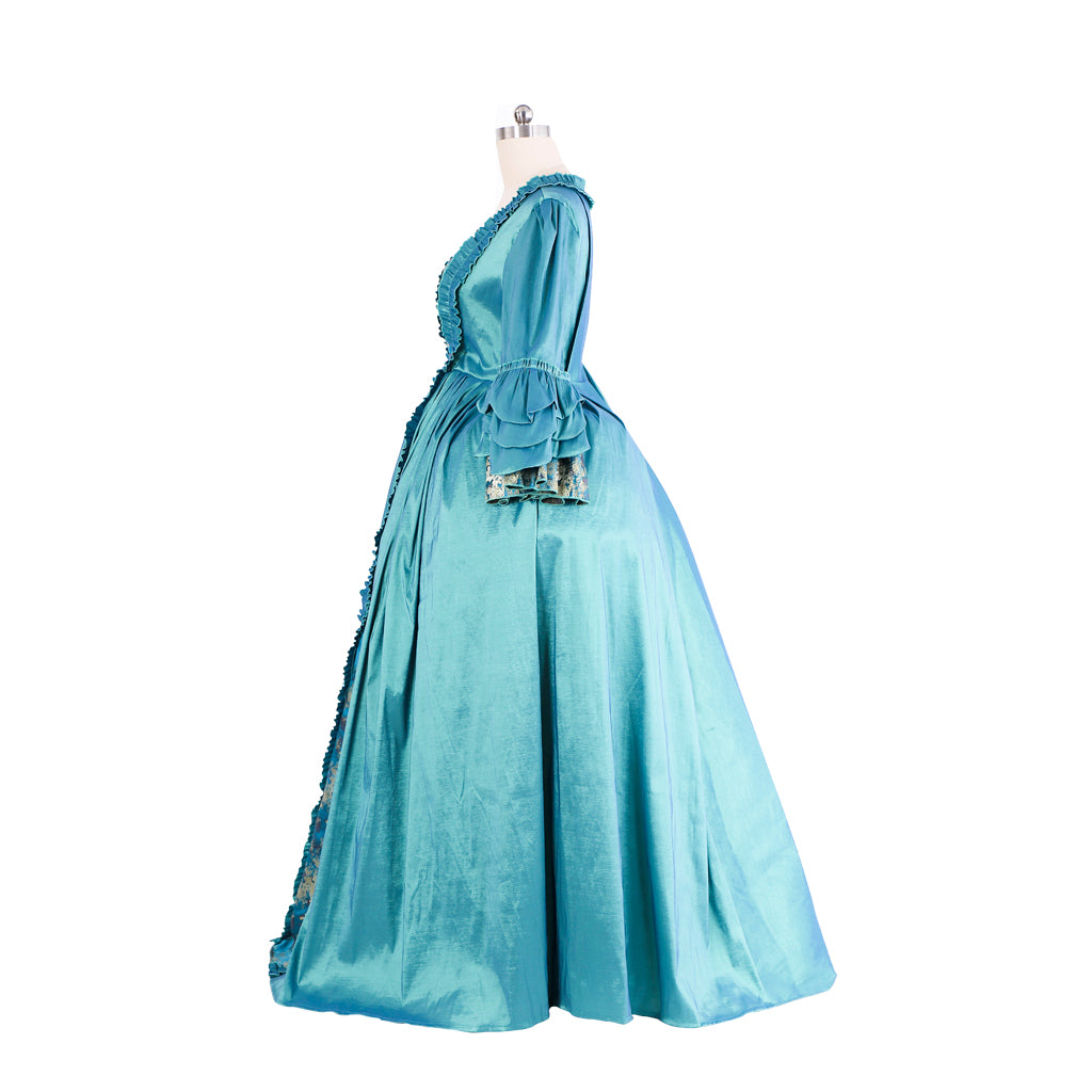 18th Century Women's Rococo Ball Gown Princess Maria Antonietta Rococo Victorian Renaissance Vacation Dress Flare Cuff Sleeve Women's Royal Halloween Carnival New Year Party Evening Party Party Valentine's DayParty Masquerade Adults' Dress All