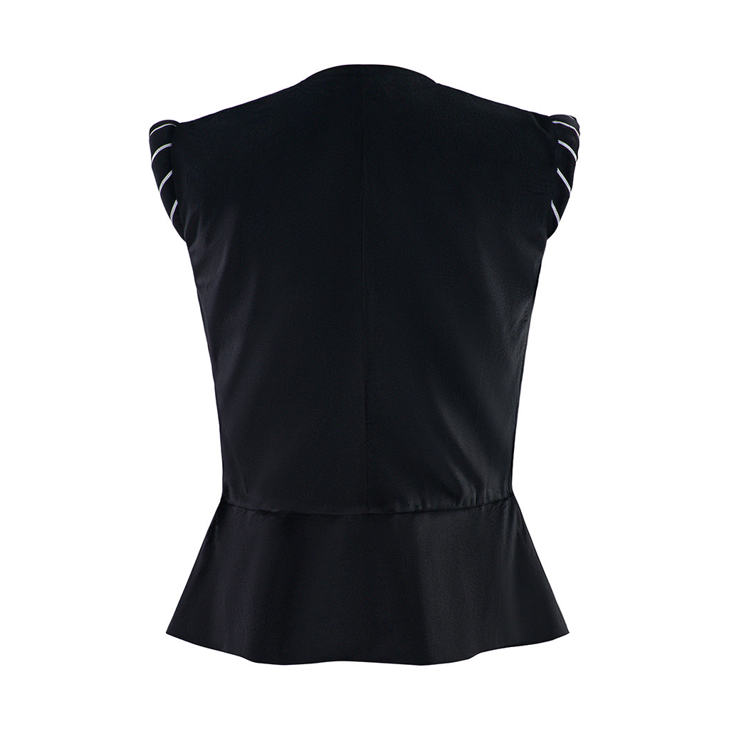 Renaissance Style Black Sleeveless Vest for Historical Reenactments Cosplay Events Medieval Themed Gatherings Halloween Christmas