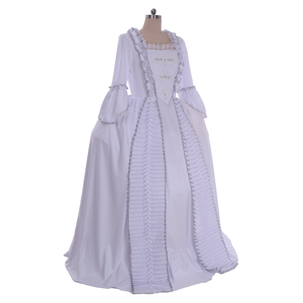 18th Gothic Rococo Dress Party Costume Prom Dress Princess Shakespeare Solid Ball Gown White Women's Royal Christmas Halloween Carnival Party Evening Dress Masquerade Adults' Dress All Seasons
