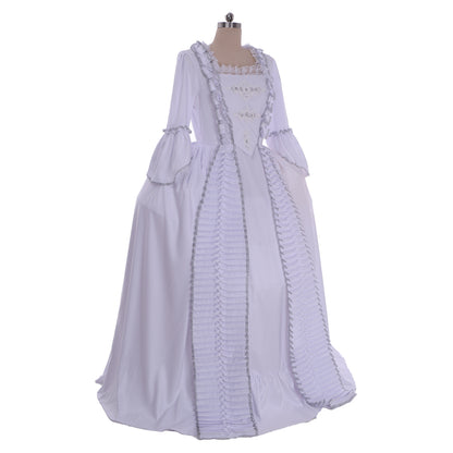 18th Gothic Rococo Dress Party Costume Prom Dress Princess Shakespeare Solid Ball Gown White Women's Royal Christmas Halloween Carnival Party Evening Dress Masquerade Adults' Dress All Seasons