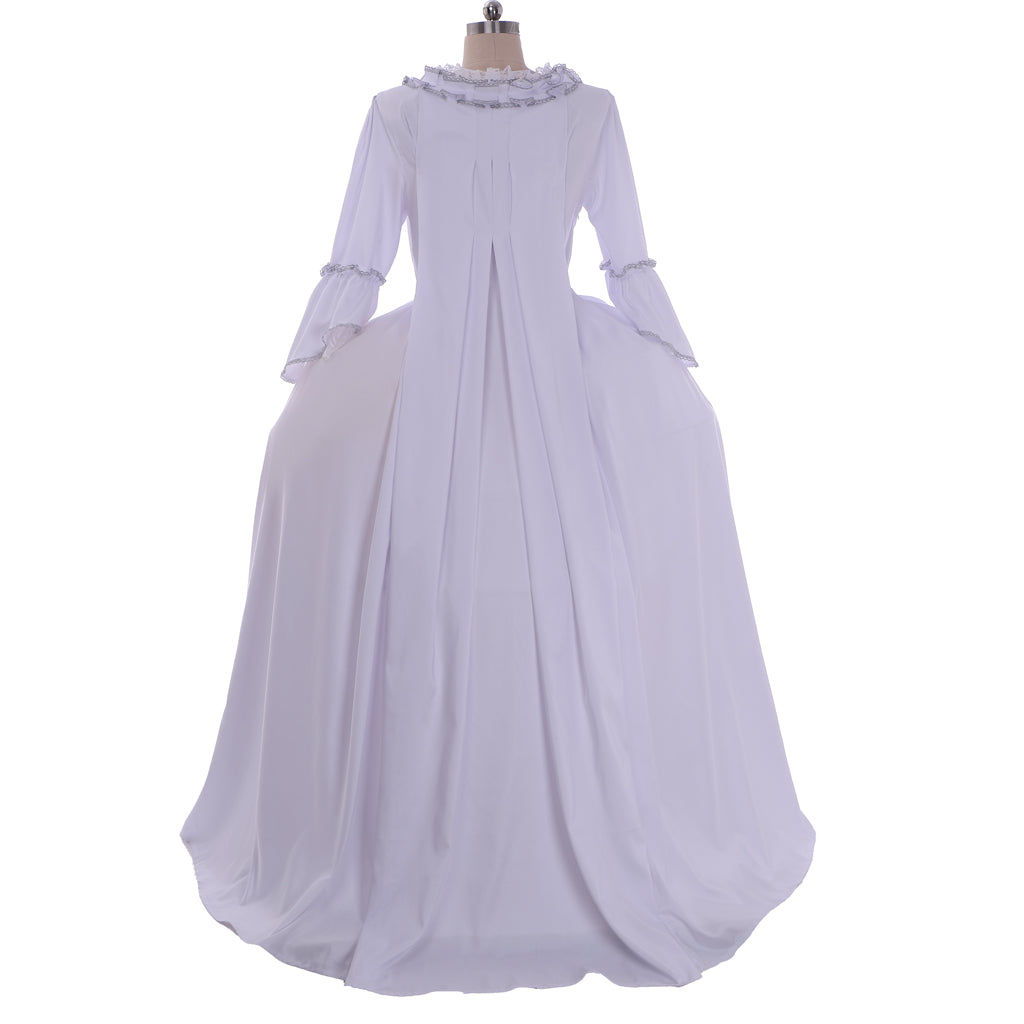 18th Gothic Rococo Dress Party Costume Prom Dress Princess Shakespeare Solid Ball Gown White Women's Royal Christmas Halloween Carnival Party Evening Dress Masquerade Adults' Dress All Seasons