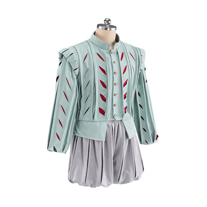 Medieval Light Green Embroidered Coat and Breeches Set for Historical Reenactments Theatrical Performances Halloween Christmas