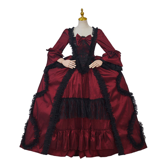 Gothic Rococo Vintage Inspired Dress Party Costume Prom Dress Princess  Shakespeare  Red Women's Royal  Christmas Halloween Carnival Party Evening dress Masquerade Adults' Dress All
