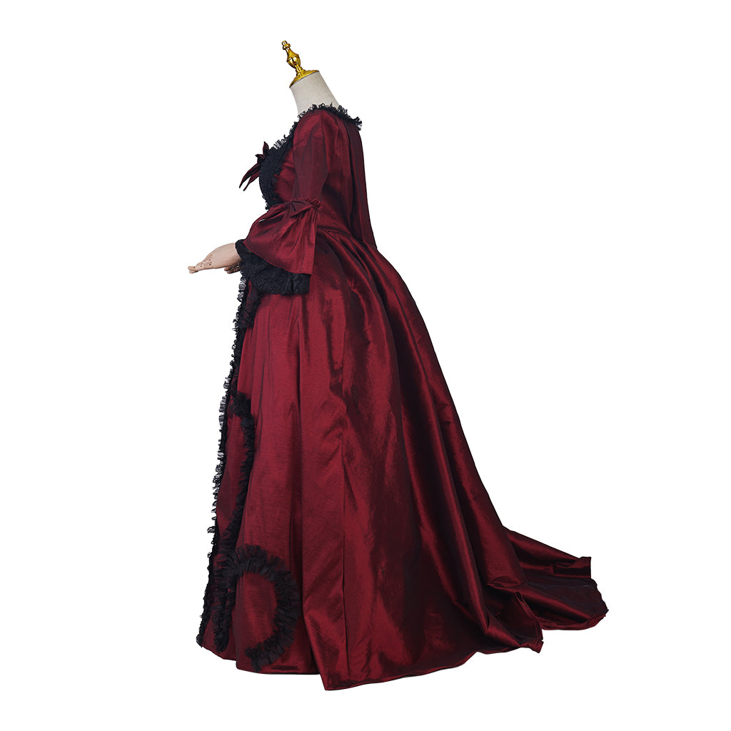 Gothic Rococo Vintage Inspired Dress Party Costume Prom Dress Princess  Shakespeare  Red Women's Royal  Christmas Halloween Carnival Party Evening dress Masquerade Adults' Dress All