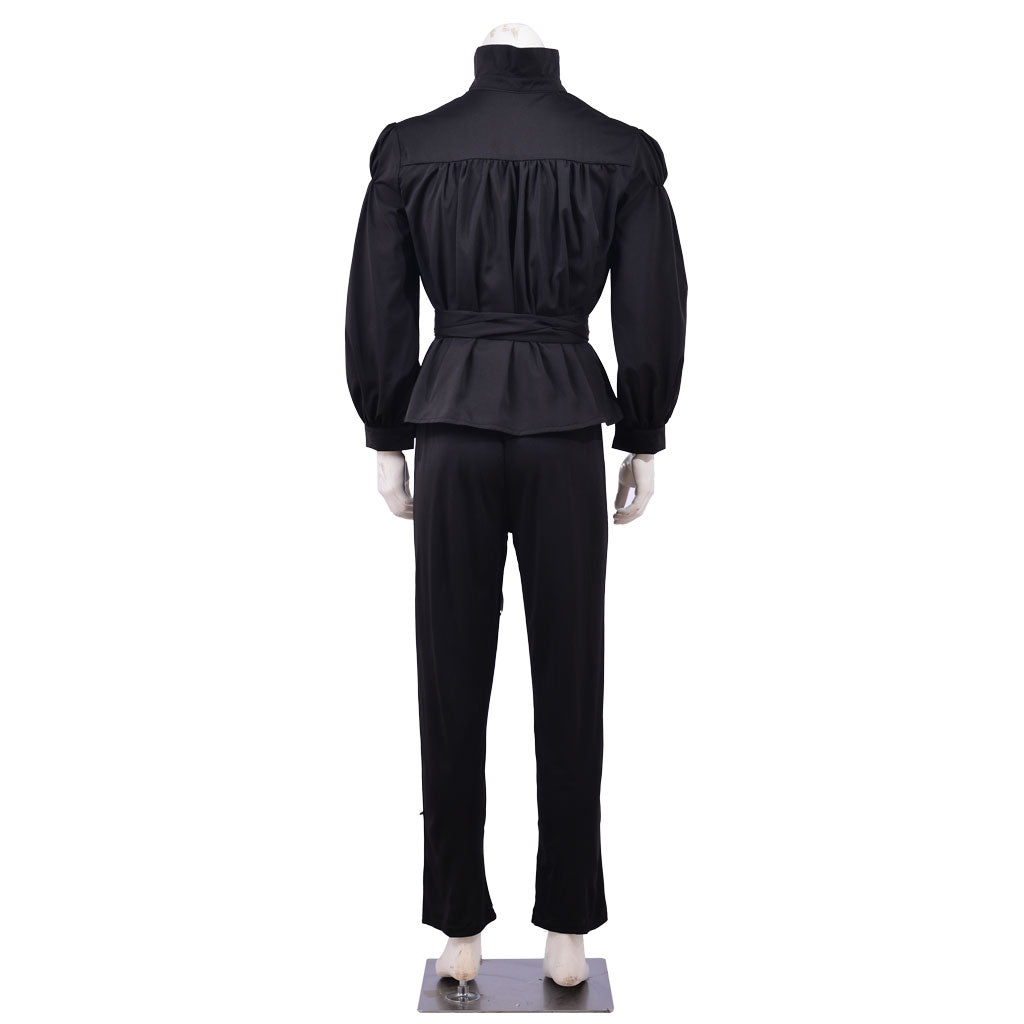 Medieval Men's Black Simple - Styled Aristocratic Court Costume Cosplay Stage Outfit Adult Halloween Christmas Party Themed Outfit