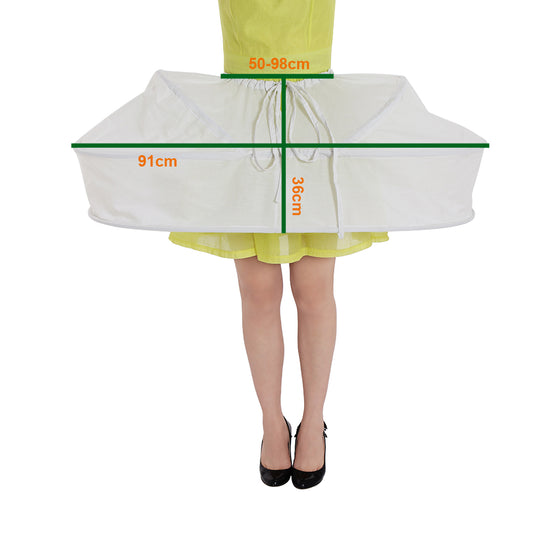 Women's White Baroque Apron Style Underskirt Victorian Crinoline Petticoat for Ball Dress Cosplay Princess Dress  Rococo Style