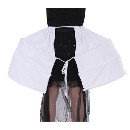 Women's Vintage White Pannier Crinoline Underskirt Victorian Baroque Style for Ball Dress Cosplay  Princess Dress and Retro Outfits