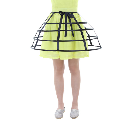 Women's Baroque Pannier Petticoat Victorian Crinoline Birdcage Hoop for Victorian Ball Dress Baroque Crinoline Rococo Princess Dress Pannier