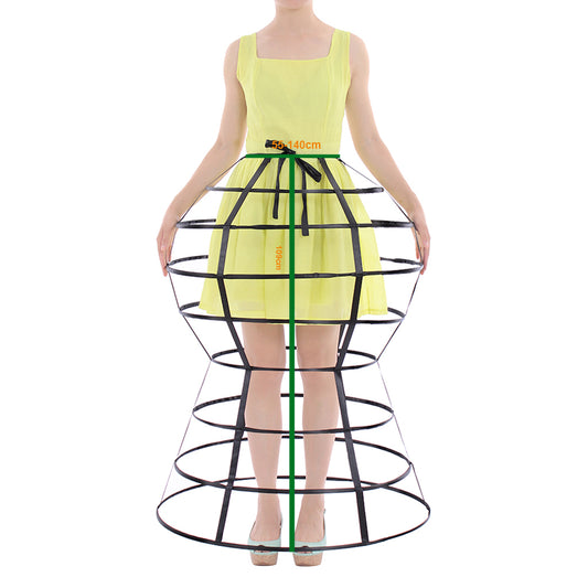 Women's Baroque Pannier Petticoat Victorian Black Crinoline Birdcage Hoop for Victorian Ball Dress Baroque Crinoline Rococo Princess Dress Pannier