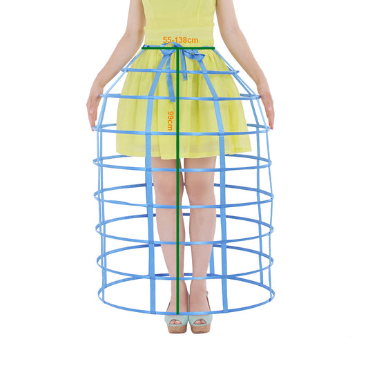 Women's Baroque Pannier Petticoat Victorian Crinoline Birdcage Hoop for Victorian Ball Dress Baroque Crinoline Rococo Princess Dress Pannier