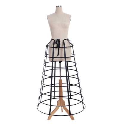 Women's Baroque Pannier Petticoat Victorian White Crinoline Birdcage Hoop for Victorian Ball Dress Baroque Crinoline Rococo Princess Dress Pannier