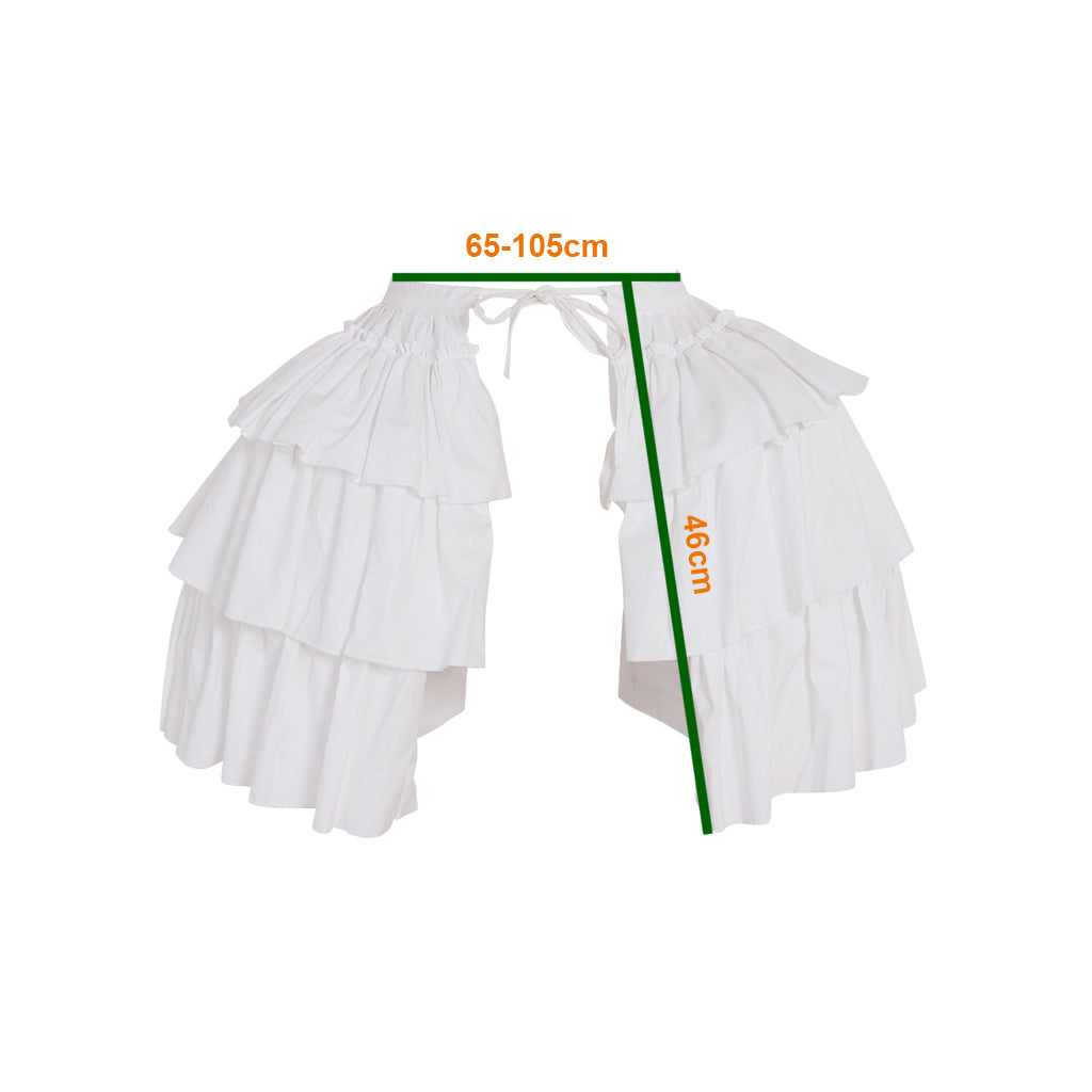 Women's Baroque Pannier Petticoat Victorian White Pannier Petticoat for Victorian Ball Dress Baroque Crinoline Rococo Princess Dress Pannier