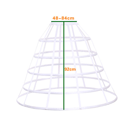 Women's Vintage Petticoat Underskirt Victorian Baroque Crinoline Hoop for Ball Dress Cosplay Princess Dress Underskirt and Retro Outfits