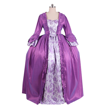 18th Century Women's Rococo Ball Gown Princess Maria Antonietta Rococo Victorian Renaissance Vacation Dress Flare Cuff Sleeve Women's Royal Halloween Carnival New Year Party Evening Party Party Valentine's DayParty Masquerade Adults' Dress All