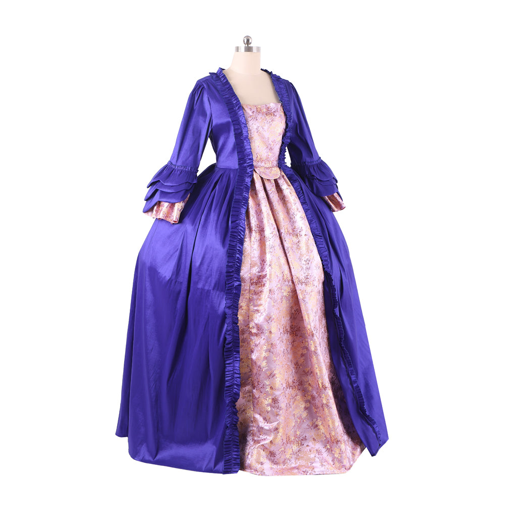 18th Century Women's Rococo Ball Gown Princess Maria Antonietta Rococo Victorian Renaissance Vacation Dress Flare Cuff Sleeve Women's Royal Halloween Carnival New Year Party Evening Party Party Valentine's DayParty Masquerade Adults' Dress All