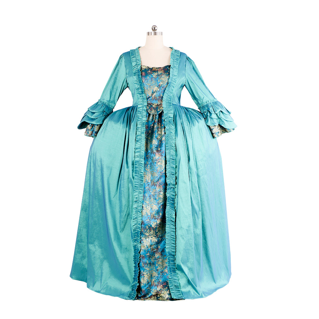18th Century Women's Rococo Ball Gown Princess Maria Antonietta Rococo Victorian Renaissance Vacation Dress Flare Cuff Sleeve Women's Royal Halloween Carnival New Year Party Evening Party Party Valentine's DayParty Masquerade Adults' Dress All