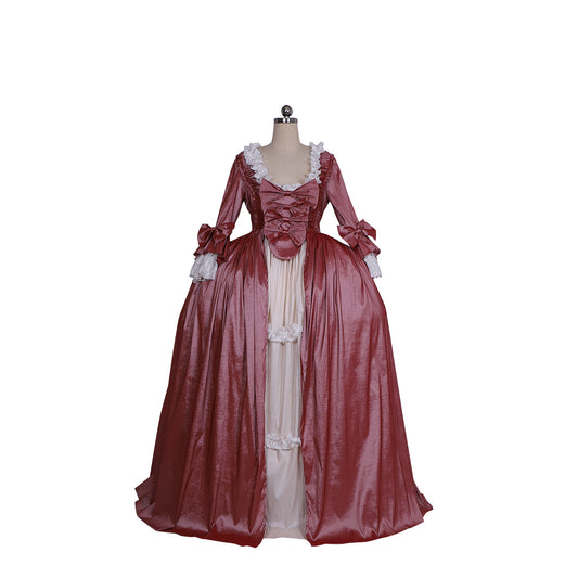 18th Rococo Colonial gown  Victorian Renaissance Princess  Period Prom Dress Costume Bow Accessory Women's  Vintage Cosplay Performance Party Christmas Halloween Carnival Party Evening dress  Masquerade Adults' Dress