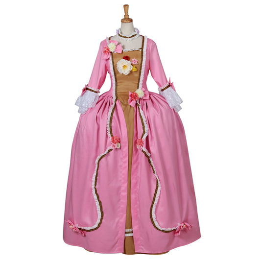 Rococo Victorian Vintage Dress Ball Gown Prom Custom Flare Cuff Sleeve Floral Fecoration Purple Women's Masquerade Carnival Wedding Party Adults' Dress