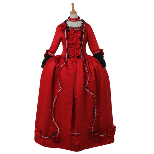 18th Century Women's Rococo Ball Gown Princess Bow Accessory Maria Antonietta Rococo Victorian Renaissance Vacation Dress Party Costume Princess