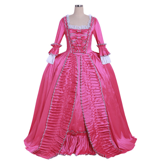 Gothic Rococo Victorian Dress Party Costume Flare Cuff Sleeve Masquerade Princess Shakespeare Plus Size Solid Color Ball Gown Women's Christmas Halloween Carnival Party Masquerade Wedding Party Adults' Dress All