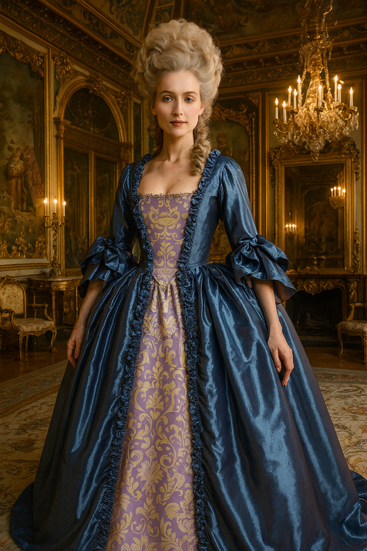 Rococo Victorian Vintage Dress Ball Gown Prom Dress Maria Antonietta Trumpet Sleeve  Women's Royal Masquerade Carnival Party Halloween Valentine's DayParty Adults' Dress